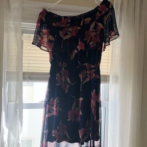 Express off the shoulder floral dress